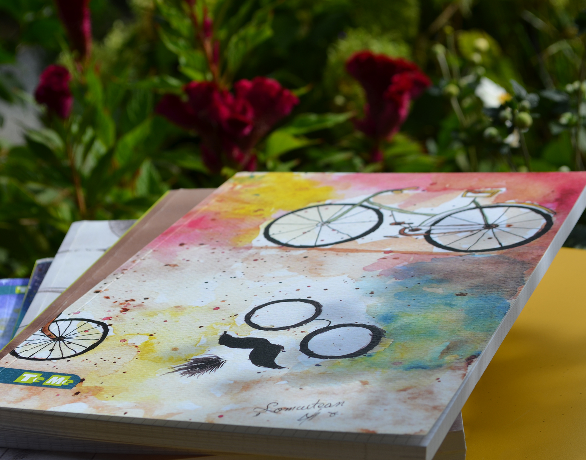 Caiet studențesc premium A4 „Aventurile mustății”, matematică, 80 file, cusut