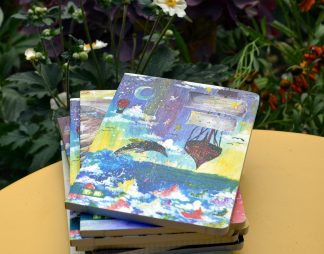 Caiet premium A5 „Floating”, dictando, 80 file, cusut